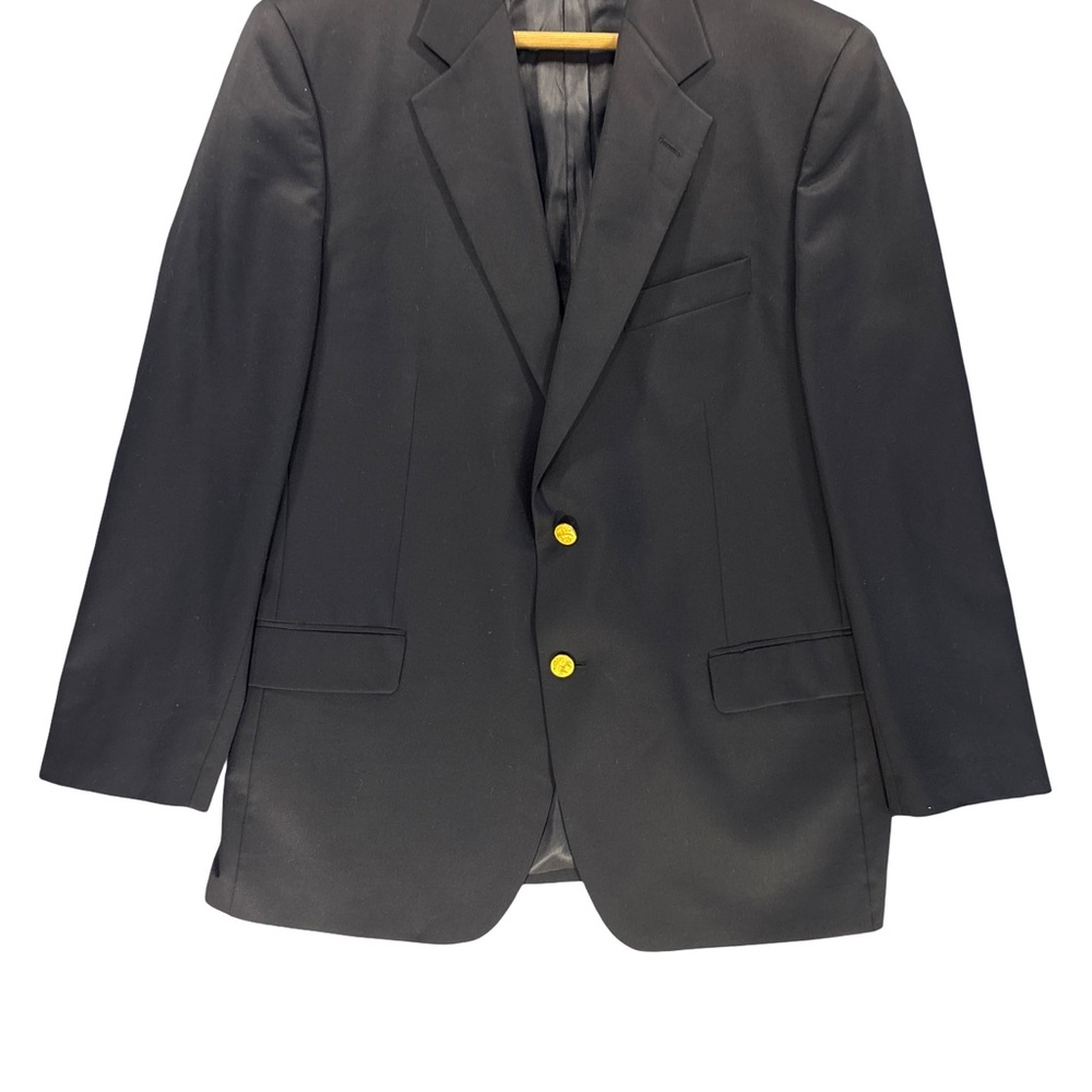 Brooks Brothers 346 Gold Button Sportcoat Blazer
Jacket Navy Blue Size 43R